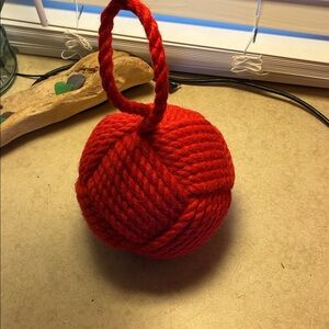 Nautical rope door stop